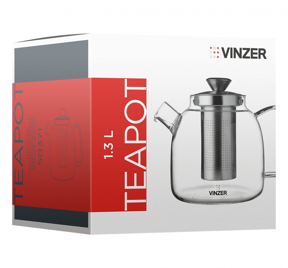 Чайник заварочный Vinzer 1,3 л 50371