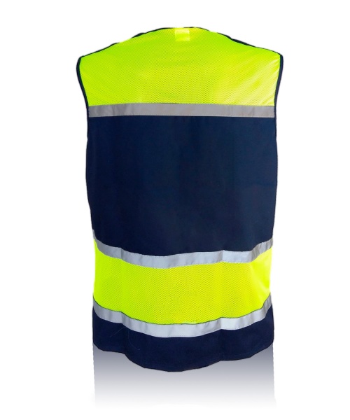 Жилет рабочий TORNADO Дорожник с сеткой и с/о р. M рост 3-4 05067-44-3 желтый с синим