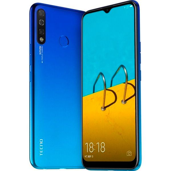 Смартфон Tecno Spark 4 KC2 3/32GB blue (4895180751073) 