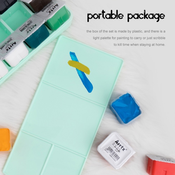 Набір гуашевих фарб AJG-001-18C 18 кольорів 30 мл LC302314 Arrtx