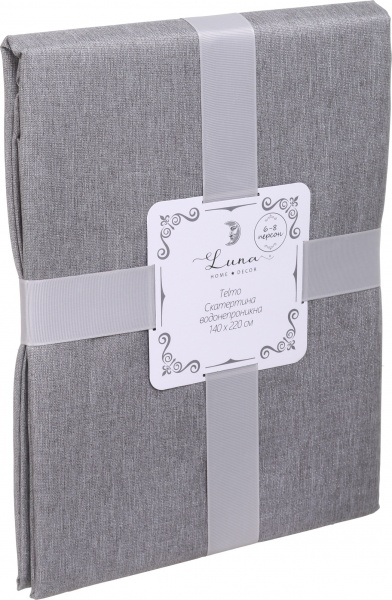 Скатерть Telmo 140x220 см серый Luna 