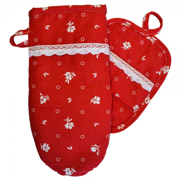 Прихватка-рукавиця Червоний 15x28 см червоний Прованс 