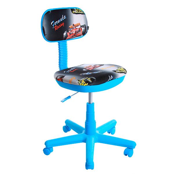 Кресло детское AMF Свити голубые машинки