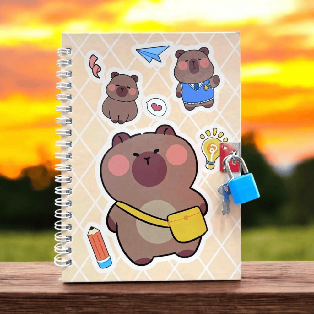 Блокнот детский на замочке Forme Capybara 130х180 мм KIDS Line