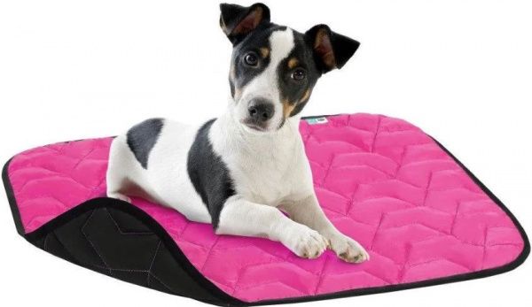 Подстилка Airy Vest для собак S 55х40см розово-черная