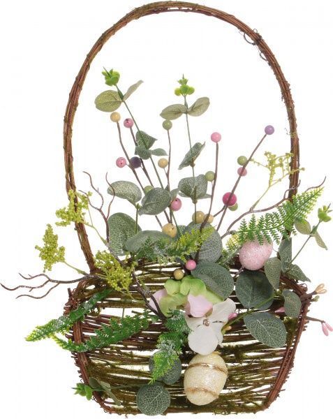 Декорація весняна в кошику 38х24 см 17A3871