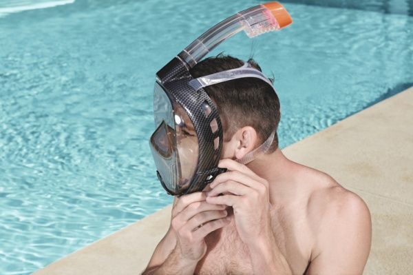 Маска для плавання Bestway SeaClear Ultra р.L-XL чорний