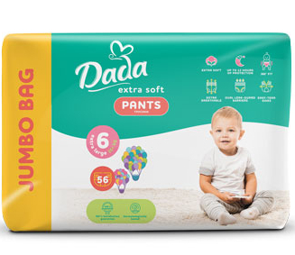 Підгузки-трусики Dada Extra Soft Extra Large 6 (15+ кг) 56 шт.