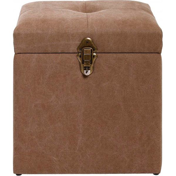 Скриня-пуф Teddy пісок 35x35x38 см