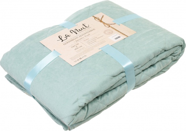 Покрывало Diamond ромб 240x260 см La Nuit светло-голубой 