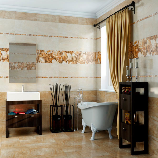 Плитка Golden Tile Sea Breeze бежевая Е11051 300x600 мм