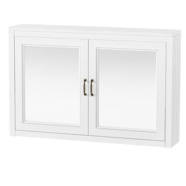 Дзеркальна шафа Aqua Rodos Waterford 100 см білий мат 