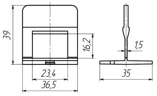 STRONG система для выравнивания плитки 100 шт 