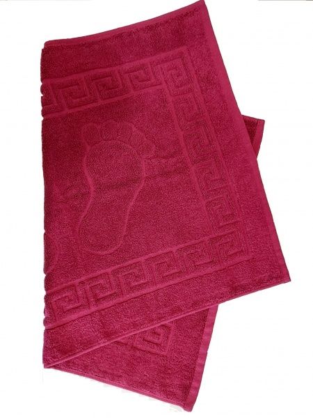 Коврик для ног 50x70 см бордовый Textilia 