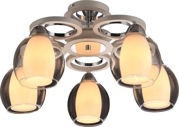 Люстра потолочная Altalusse 5x40 Вт E14 хром/белый INL-9322C-05 