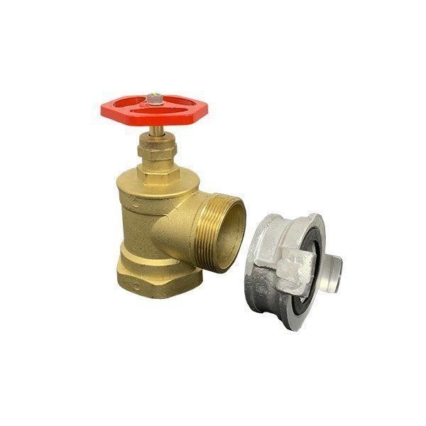 Пожарный кран угловой 90° Пожсоюз Ду 50 (вн.-нар.)