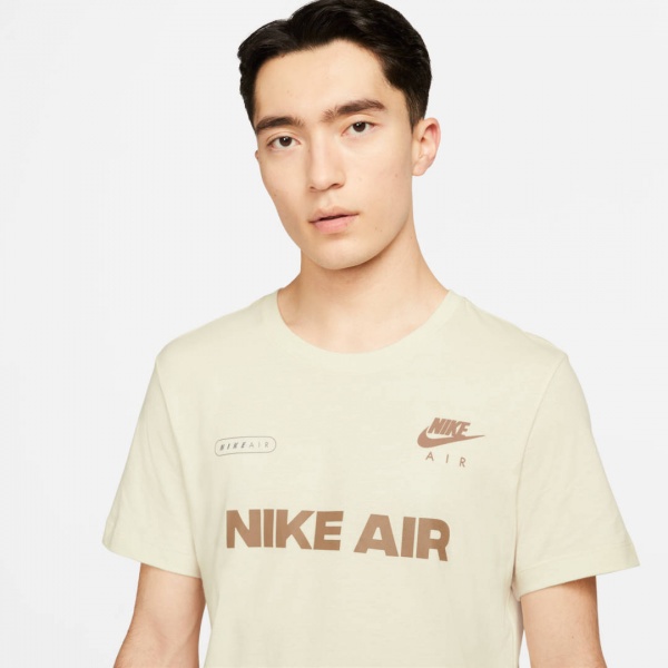 Футболка Nike M NSW AIR 1 TEE DM6337-113 р.2XL бежевий