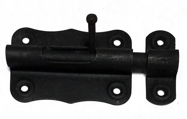 Шпингалет дверной С1 75x50 мм Aspect 90016429 черный