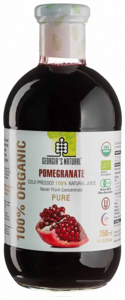 Сок Georgias Natural Органический гранат 0,75 л 