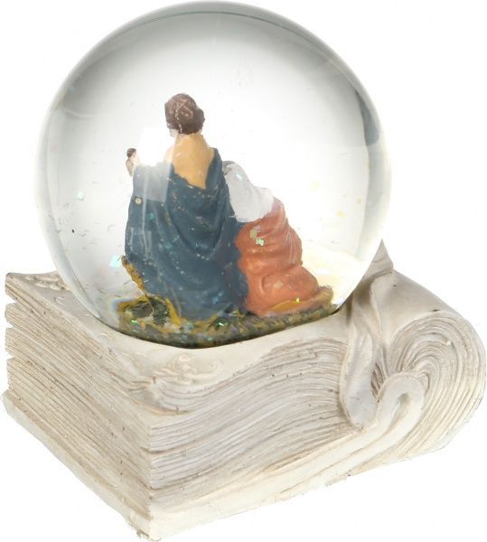 Декорация новогодняя Рождественский сувенир Шар на книге 6,5 см ZY17581K 