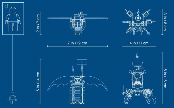 Конструктор LEGO Movie Бойовий Бетмен і Залізна борода 70836