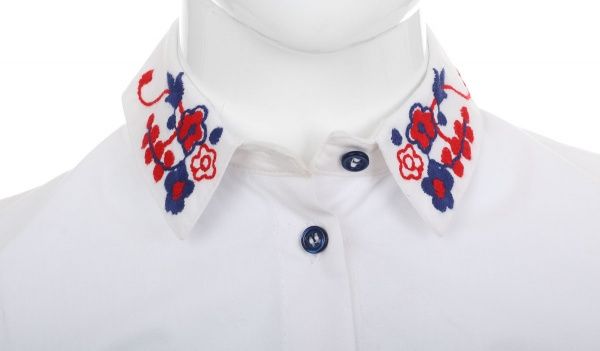 Вышиванка детская Эдельвика р.134 белый 89-19/09 