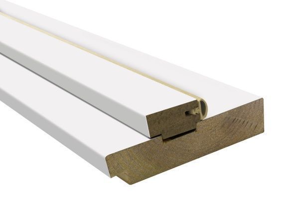 Дверная коробка ОМиС Cortex 2070х80 мм белый silk matt