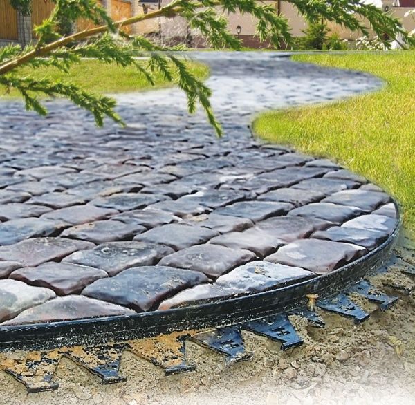 Бордюр Standartpark пластиковый черный L1500 8230