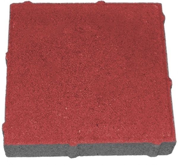 Тротуарная плитка Квадрат 200х200х60 красная