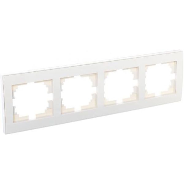 Рамка чотиримісна Lezard Rain горизонтальна крем 703-0303-149