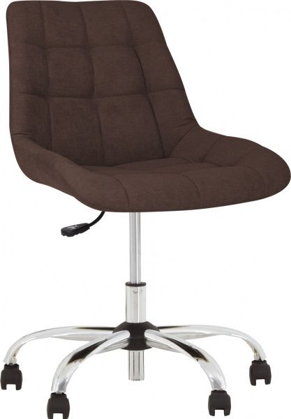 Крісло Nowy Styl NICOLE GTS (J) CHR68 (CH) SORO-28 коричневий 