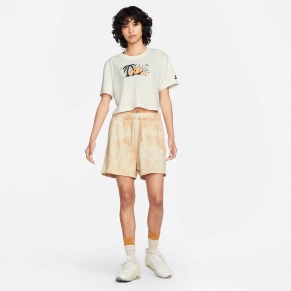 Футболка Nike TEE CROP FW DQ3309-133 р.S бежевий