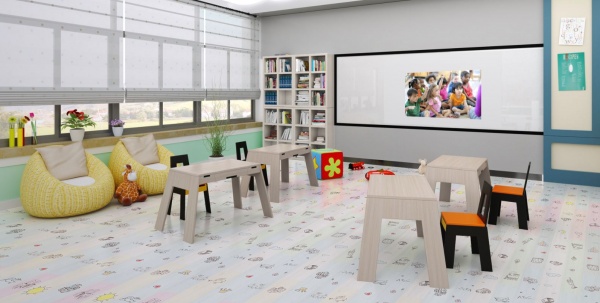 Ламинат YILDIZ Entegre Kids V4 world 32/АС4 8 мм 