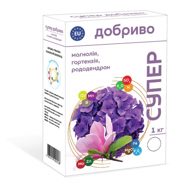 Удобрение для цетущих растений Семейный сад магнолия, гортензия, рододендрон 1 кг