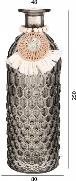 Набор ваз HOFF Boho Bliss 2 шт 4270 серый/янтарный 