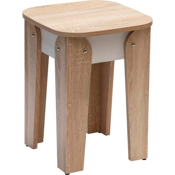 Табурет Берегиня Комфорт-1 дуб сонома / белый дуб сонома 