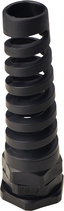 Кабельный ввод АСКО-УКРЕМ PGS 16 спиральный черный