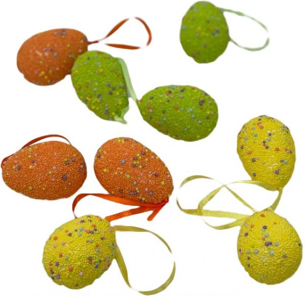 Набор декоративный 9 шт. яйца пасхальные декор