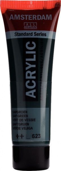 Краска акриловая зеленый сочный 623 20 мл Amsterdam Standart Royal Talens