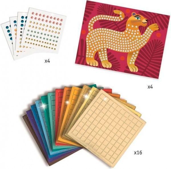 Набор для творчества Djeco мозаика Глубоко в джунглях DJ09422