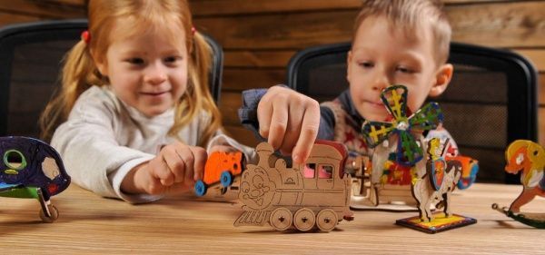 Раскраска UGEARS Локомотив