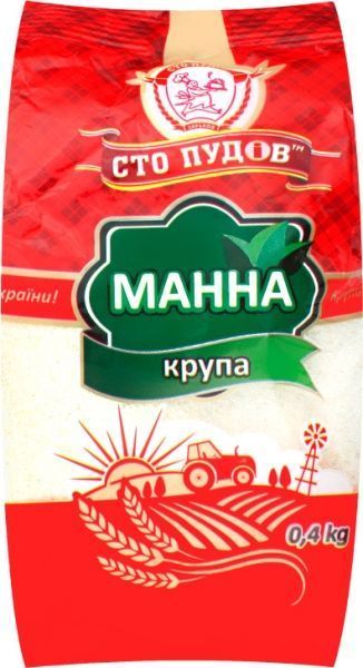 Крупа манна Сто пудов 400 г 
