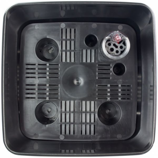 Горшок пластиковый Plastkon Flower Lover Quadrato квадратный 5,5л антрацит 