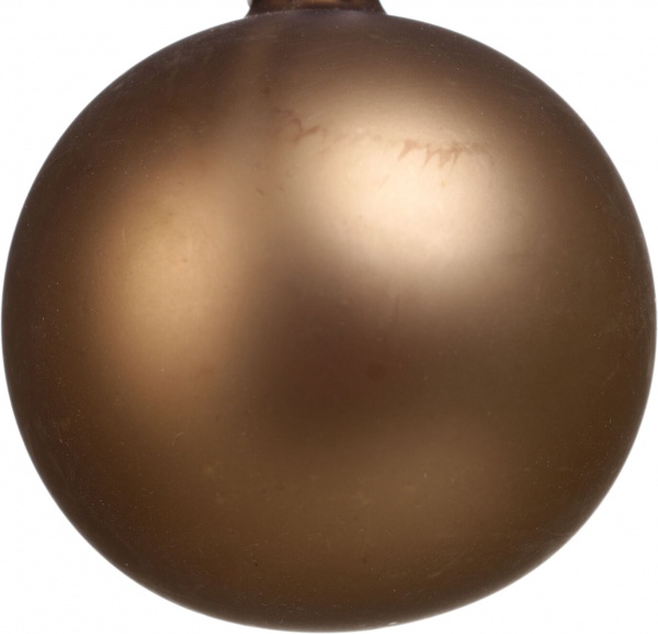 Шар новогодний одноцветная d 60 мм золотой .0161