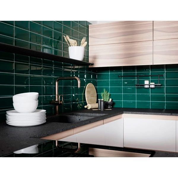Плитка Golden Tile Metrotiles бірюза 466061 10x20