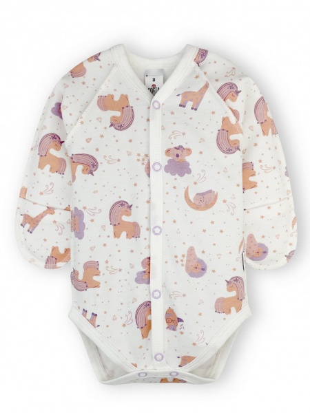 Боди детское для девочки ТМ Софія Богемия р.62 белый с рисунком 421262 