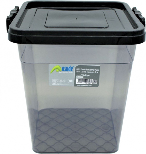 Контейнер із кришкою Asude Plastic ASD152-F 10 л 270x240x250 мм