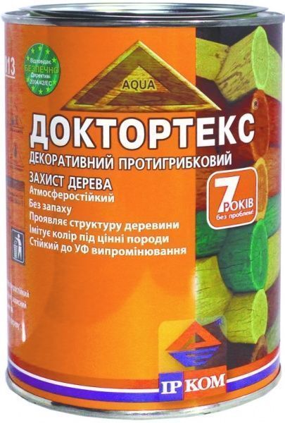 Лазур ІРКОМ Доктортекс IP-013 вишня шовковистий мат 0,8 л