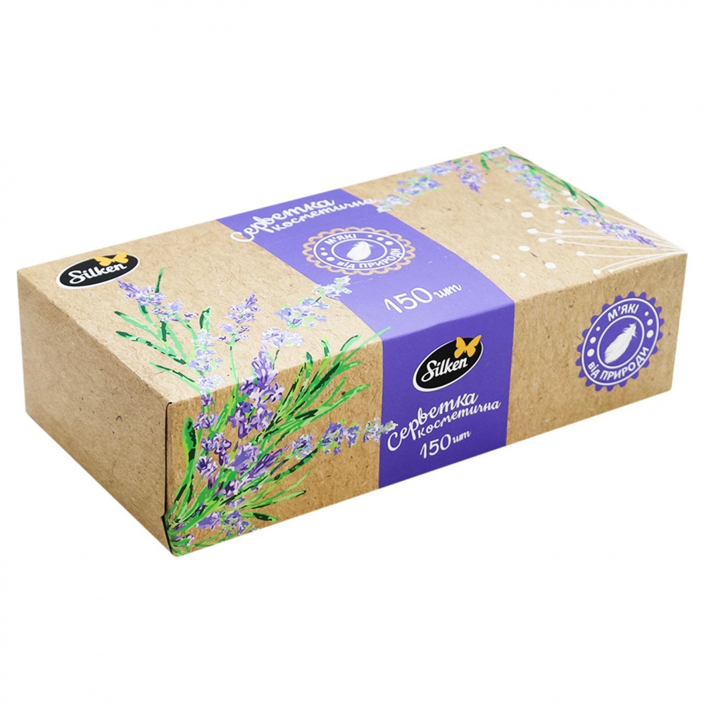 Салфетки в коробке Silken косметичка Крафт 150 шт.
