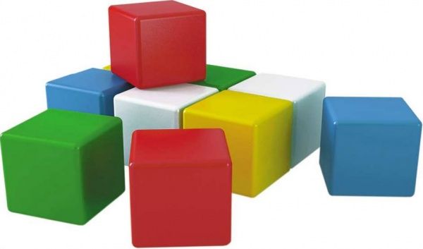 Кубики Радуга 1 10 элементов 1684